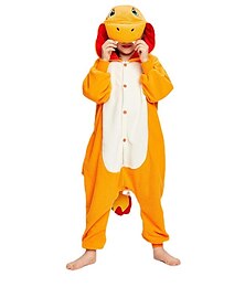 cheap -Kid's Kigurumi Pajamas Charizar Animal Onesie Pajamas Terylene Cosplay For Boys and Girls Carnival Animal Sleepwear Cartoon Festival / Holiday Costumes / Leotard / Onesie / Leotard / Onesie