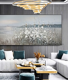 preiswerte -Ölgemälde handgemachte handgemalte Wandkunst moderner abstrakter Stil Blumenlandschaft Hauptdekoration Dekor gerollte Leinwand kein Rahmen ungedehnt