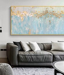 お買い得  -油絵手作り手描きの壁アートモダンな北欧スタイルの金箔抽象的な家の装飾の装飾ストレッチフレームを掛ける準備ができて