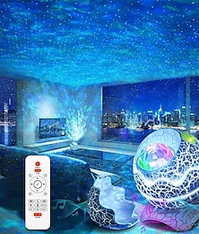 preiswerte -Sternenprojektor Galaxieprojektor für Schlafzimmerfernbedienung&amp; Bluetooth-Lautsprecher mit weißem Rauschen, 14 Farben, LED-Nachtlichter für Heimkino-Party, Weihnachtsgeschenk