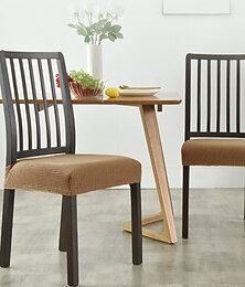 levne -potahy sedadel pro jídelní židle se zavazováním vínové strečové žakárové potahy na židle snímatelné pratelné kuchyňské židle polštáře sedáků potahy chránič