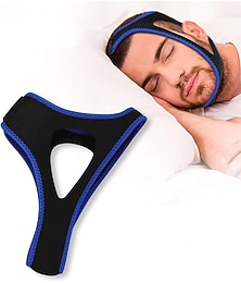 お買い得  -いびき防止ベルトあごレスト包帯正しい睡眠口呼吸は顔の美しさのベルトの形を維持します