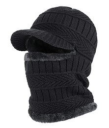 abordables -Hombre Pasamontañas Sombrero de Beanie Mantiene abrigado Resistente al Viento Transpirable Vellón Sombrero Invierno Tabla de Snowboard para Esquí Snowboard Deportes de Invierno
