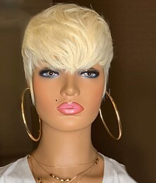 economico -Parrucche corte sintetiche per capelli corti per donne nere acconciature corte per donne parrucca capelli corti