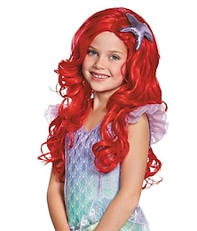 baratos -Perucas Vermelhas para Mulheres Cosplay Peruca Cacheada Bob Marrom Escuro Loiro Claro Laranja Vermelho Loiro Sintético Cabelo Feminino Vermelho  Diário (Sem Acessórios Apenas Perucas) Perucas de