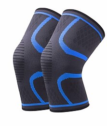 billige -1 stk kompresjons knebøyler for knesmerter knærmermer for menn&amp; knestøtte for kvinner til treningsbasketball, løpegymnastikk og beskytter for menisk rive