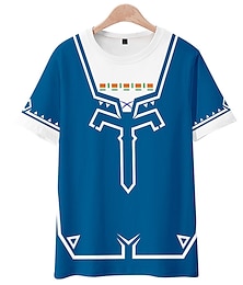 abordables -La leyenda de Zelda Enlace zelda T-Shirt Animé Dibujos Anime Harajuku Gráfico Kawaii Para Pareja Hombre Mujer Adulto Vuelta al cole Impresión 3D