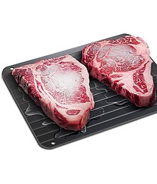 Χαμηλού Κόστους -Δίσκος γρήγορης απόψυξης για φυσική απόψυξη κατεψυγμένου κρέατος πλάκα γρήγορης απόψυξης & σανίδα για κατεψυγμένο κρέας & χαλάκι απόψυξης τροφίμων ξεπαγώστε γρήγορα το κρέας