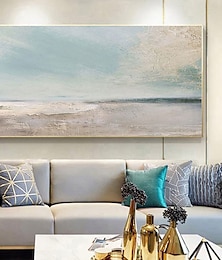 voordelige -handgemaakte olieverf canvas muur kunst decoratie abstract zeegezicht schilderij strand oceaan voor home decor gerold frameloze niet-uitgerekt schilderij