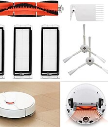 billige -tilbehør til xiaomi robotstøvsuger, 1 central børste, 2 sidebørster, 3 hepa filtre, 1 rengøringsværktøj støvsuger dele reservedele til xiaomi mi robot og støvsuger roborock