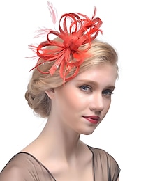 economico -fascinators berretto Copricapo Organza Poliestere / poliammide Cappelli da pescatore Festa / Serata Per eventi Stile vintage Con Con diamantini Copricapo Copricapo