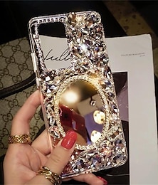 Недорогие -телефон Кейс для Назначение SSamsung Galaxy S24 S23 S22 Плюс Ультра A54 A34 A14 А73 А53 А33 Примечание 20 10 S25 Ультра Кейс на заднюю панель Зеркальная поверхность Защита от удара Хрустальный алмаз