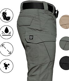 voordelige -Voor heren Jachtbroek Tactische broek waterdicht Ripstop Winddicht Multi-Pocket Lente Zomer Winter Katoen Kleding Onderlichaam voor Jagen Wandelen Kamperen Groen Zwart khaki S M L XL XXL / Leger