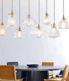 economico -13 cm lampada a sospensione design singolo led vetro ottone antico moderno stile nordico 85-265v