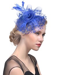 abordables -tocados sombrero kentucky derby sombreros organza poliéster / poliamida sombrero de cubo fiesta vacaciones copa melbourne cóctel royal astcot con plumas sombreros minispot