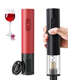 abordables -Sacacorchos eléctrico para vino tinto, abridor automático de botellas de vino de uva, cortador de papel de aluminio iluminado, utensilios de cocina para sacar corcho