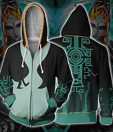 abordables -La leyenda de Zelda Enlace Animé Dibujos Manga Anime 3D 3D Harajuku Gráfico Para Pareja Hombre Mujer Adulto Vuelta al cole Impresión 3D