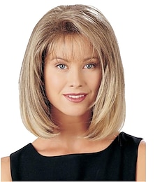 economico -Parrucche sintetiche Riccio Con frangia A macchina Parrucca Corto A1 Capelli sintetici Per donna Cosplay Soffice Di tendenza Biondo / Da tutti i giorni / Festa / Serata / Giornaliero