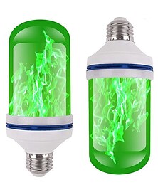 abordables -Bombillas de llama led 7w e27 llama parpadeante accesorios de halloween ahorro de energía para festival halloween navidad paty ac85-265v
