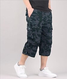 voordelige -Voor heren Cargoshorts Wandelshorts Militair Zomer Buiten Ripstop Ademend Sneldrogend Lichtgewicht Capribroek Leger groen Zwarte camouflage Werk Kamperen / wandelen / grotten verkennen 4XL 5XL XL L