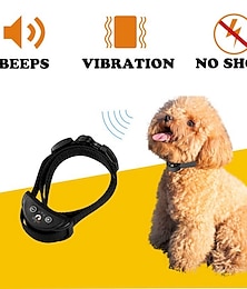 abordables -Collar antiladridos sin golpes para perros y gatos, entrenador de ladridos aiti, recargable, resistente al agua, sin daños, collar de entrenamiento para perros