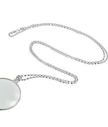 זול -שרשרת מונוקל דקורטיבי עם זכוכית מגדלת זכוכית מגדלת זהב שרשרת שרשרת מצופה זהב לנשים