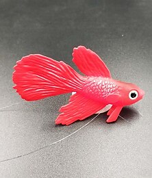 economico -2 pezzi di pesci d'acquario artificiali pesci di plastica realistici artificiali mobili galleggianti pesci rossi arancioni decorazioni di ornamenti di pesci finti per acquario di pesci d'acquario