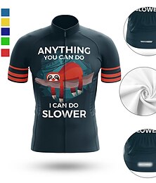 baratos -21Grams Homens Camisa para Ciclismo Manga Curta Moto Blusas com 3 bolsos traseiros Ciclismo de Montanha Ciclismo de Estrada Respirável Pavio Humido Secagem Rápida Tiras Refletoras Amarelo Vermelho