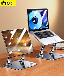 billige -Laptop Stå til Skrivebord Justerbart stativ for bærbar PC Metall Silikon Bærbar Foldbar Alt-i-ett Laptop Holder Kompatibel med Kindle Fire iPad Pro MacBook Air Pro 9 til 15,6 tommer 17 tommer