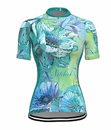 economico -21Grams Per donna Maglia da ciclismo Manica corta Bicicletta Superiore con 3 tasche posteriori Ciclismo da montagna Cicismo su strada Traspirante Asciugatura rapida Traspirazione umidità Strisce