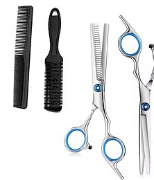 economico -4 pz/set forbici da parrucchiere forbici per capelli forbici professionali da parrucchiere taglio forbici per sfoltire accessori per cesoie da barbiere
