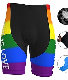 economico -Per uomo Arcobaleno Pantaloncini da strada Pantaloncini da bici Pantaloncini imbottiti da ciclismo Bicicletta Pantaloncini imbottiti / Fondello Mountain Bike MTB Ciclismo su strada Gli sport