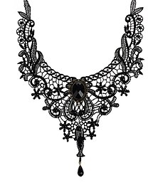 preiswerte -Damenkette Retro Spitze Festival Acryl Vintage Stil Kette