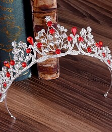 billige -Crown Tiaras Legering Bryllup Enkel Brude Med Metall Hodeplagg Hodeplagg