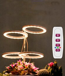 abordables -ange élèvent la lumière 4 ou 3 anneau dc5v usb phytolamp pour les plantes led lampe à spectre complet pour les semis de plantes d'intérieur maison fleur succulet 1 pc