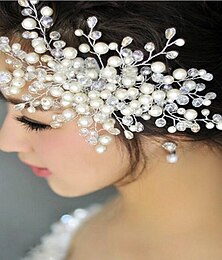 cheap -Hair Tool Hair Accessory Alloy Wedding Party / Evening Classic Style Bridal With Pure Color Headpiece Headwear
