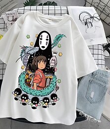 abordables -Hecho desaparecer T-Shirt Animé Dibujos Anime Harajuku Gráfico Estilo callejero Para Pareja Hombre Mujer Adulto Mascarada Vuelta al cole Estampado en caliente Casual Diario