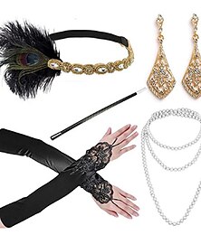 preiswerte -Retro Vintage 1920er Kopfschmuck Maskerade Flapper-Stirnband Der große Gatsby Charleston Hochzeitsgast Kostüm Damen Maskerade Party / Abend Hochzeitsempfang Junggesellinnenabschiedsparty Erwachsene
