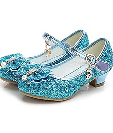 halpa -Prinsessa Elsa Kukkakengät Mary Jane Paljetti Elokuva-cosplay for Tyttöjen Lasten Lasten päivä Naamiaiset