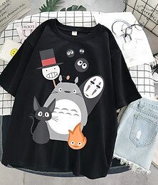 billige -Spirited Away T-skjorte Anime Tegneserie Animé Harajuku Graphic Gate stil Til Par Herre Dame Voksne Maskerade Tilbake til Skolen Varmstempling Fritid / hverdag
