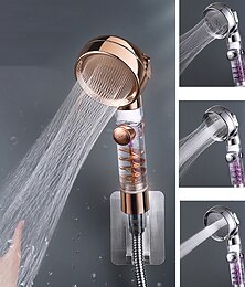 זול -ראש מקלחת בלחץ גבוה 3 פונקציות ראש מקלחת ספא עם כפתור הפעלה/כיבוי מסנן ראש אמבטיה ראש אמבטיה לחסכון במים חדר רחצה מקלחת
