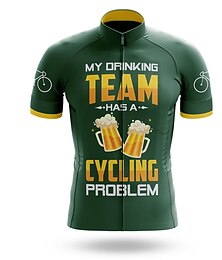 preiswerte -Herren Radtrikot fahrradbekleidung Fahrradtrikot Kurzarm Fahhrad Trikot Shirt mit 3 Gesäßtaschen MTB Mountain Rennrad Atmungsaktiv Schnelltrocknend Feuchtigkeitsableitung Reflexstreiffen Rote Blau