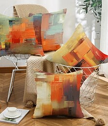 economico -geometrica double side cuscino della copertura 1pc morbido decorativo piazza copertura del cuscino di tiro cuscino caso federa per la camera da letto soggiorno di qualità superiore lavabile in