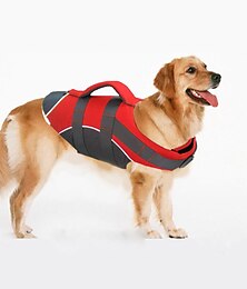abordables -Chien Chat Gilet de Sauvetage Gilet de Sauvetage pour Chien Mode Mignon Réfléchissant Réglable Doux Lavable Confortable Extérieur Sports Décontracté Quotidien Vêtements pour Chiens for Golden