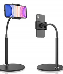 economico -supporto per telefono Regolabili Flessibile Morsetto a clip Porta telefono per Interni Da scrivania Ufficio Compatibile con Tutti i telefoni cellulari Appendini per cellulare