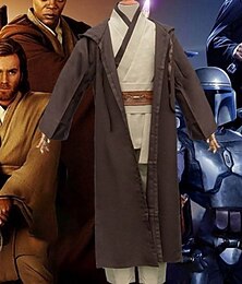 levne -Obi-Wan Kenobi Rytíř Jedi Cosplay kostým Úbory cosplay Filmové kostýmy for Pánské Dospělé Karneval Plesová maškaráda