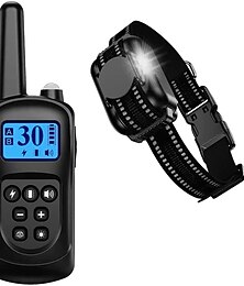 halpa -koiran koulutuspanta vedenpitävä lemmikkieläinten kaukosäädin sähköiskuri ladattava haukkumaton koiranpanta