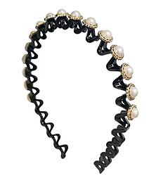 abordables -1 pc mode mince bandeaux avec dents strass peigne bandeau fleur vague strass bandeaux pince à cheveux peigne à dents en plastique bandeaux et chignon titulaires ondulés bandeaux