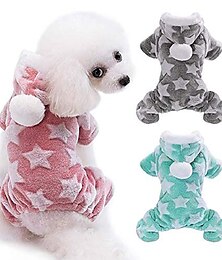 お買い得  -暖かいソフトスターペット犬子犬服服コートジャケットセーターアパレル暖かいパジャマ犬子犬グレーxxlコーギーハスキー英堂ゴールデンレトリバー用