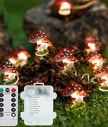 billige -sopplys 3m 30led med fjernkontroll 8 moduser batteridrevne eventyrlys dekor for hjemme hage terrasse jule bryllupsfest innendørs utendørs terrasse gjerde dekorasjon lys